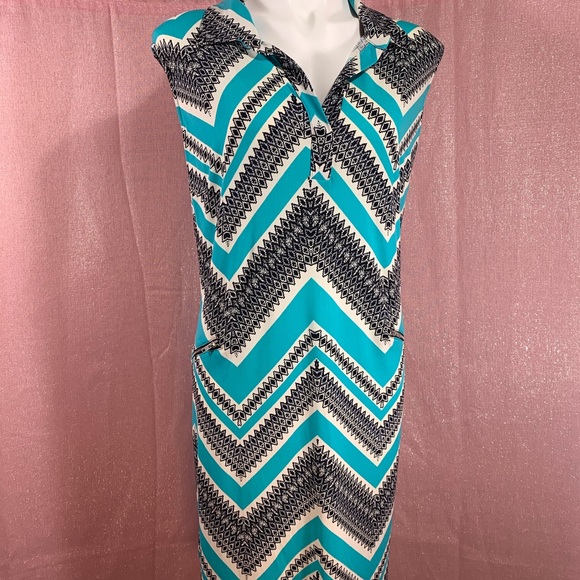 EUC En Focus Geometric Pattern Dress - Picture 2 of 4